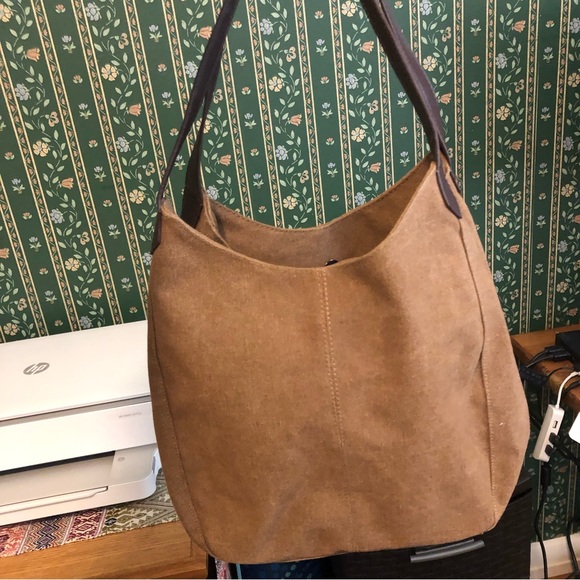 SOLD Canvas hobo bag - Picture 2 of 5